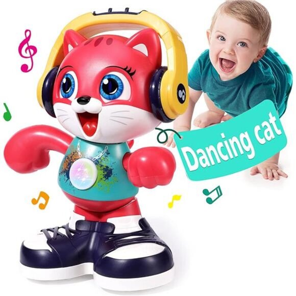 Baby Toys 12-18 Months Dancing Cat Toddlers Toys for 1 Year Old Boys Girls with